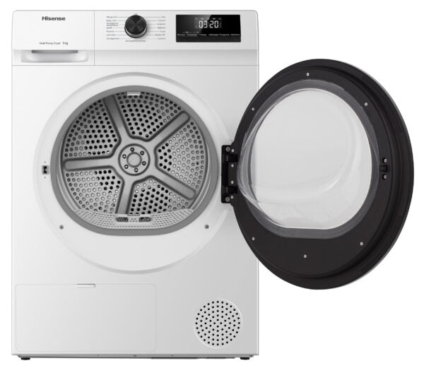 Hisense DHQE900UWDC Heat Pump Tumble Dryer 9Kg Class D