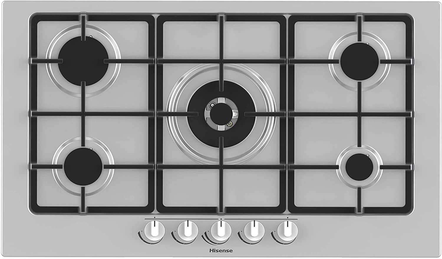 Hisense GM973XF 5 Burner Stainless Steel Gas Hob