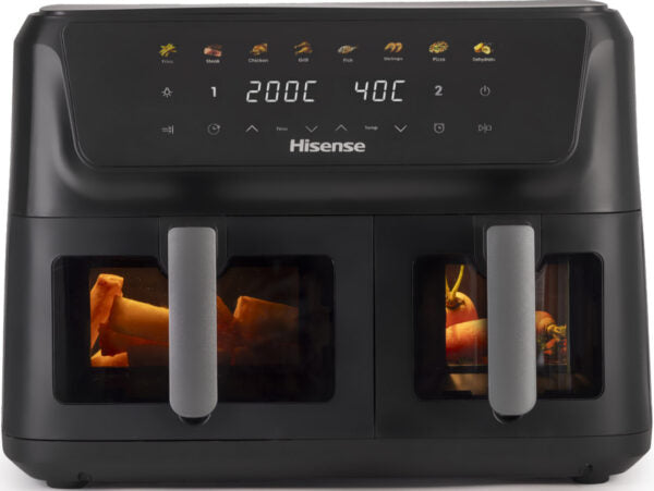 Hisense F2700DCD Hot Air Fryer / 2700 W / 11 L Capacity / 8 Preset Programmes / Non-Stick Coating