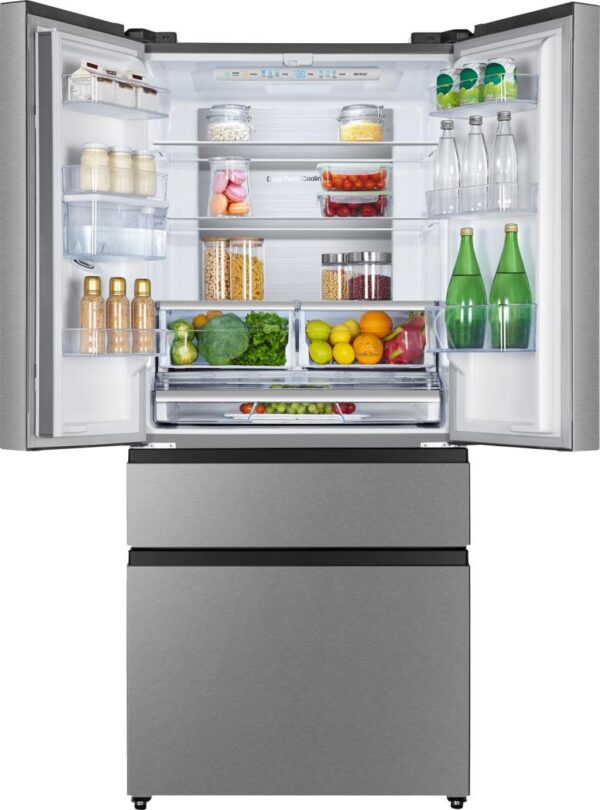 Hisense RF540N4WIE PureFlat 480L French Door Fridge Freezer – Inox