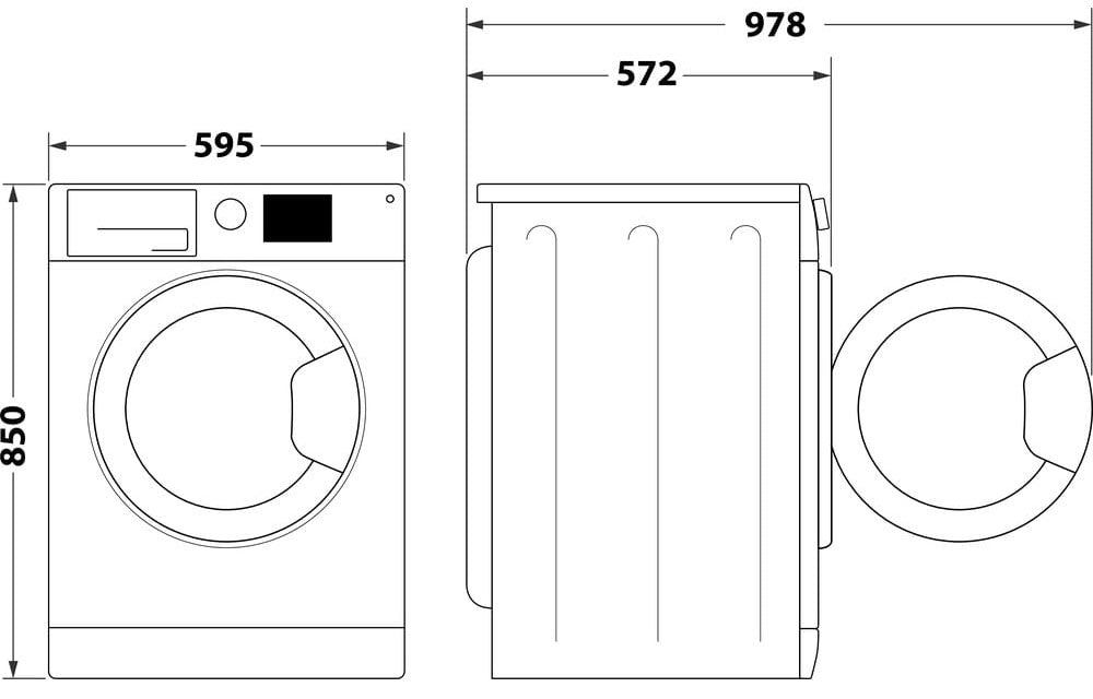 Hotpoint NSWR 7469 WK UK Anti-Stain Washing Machine 7kg 1400rpm