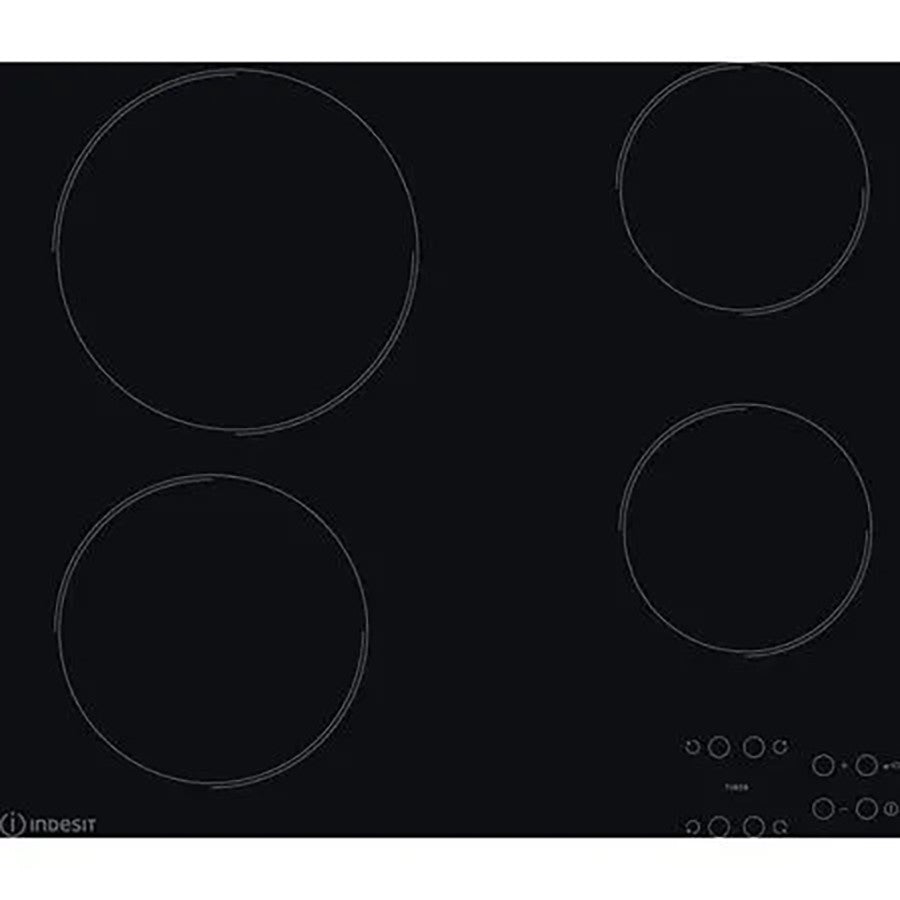Indesit Hob Ceramic 4 Zone Black 58 cm #IN-AAR160C