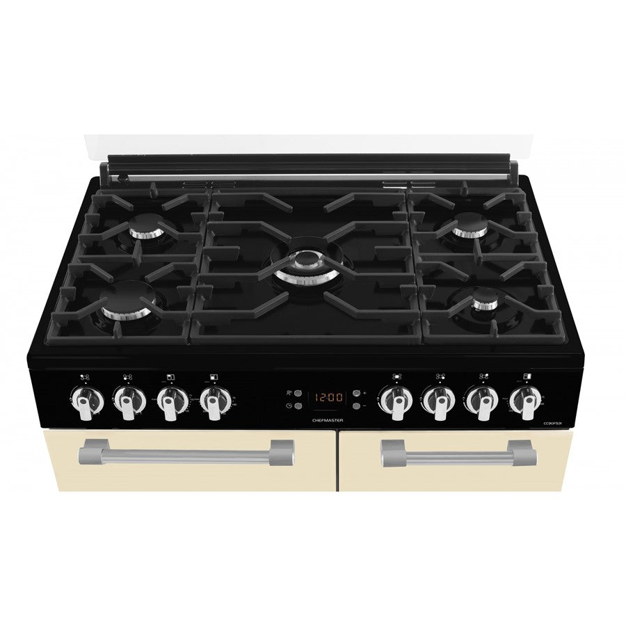 CC90F531C Leisure 90cm DualFuel Range Cooker Cream