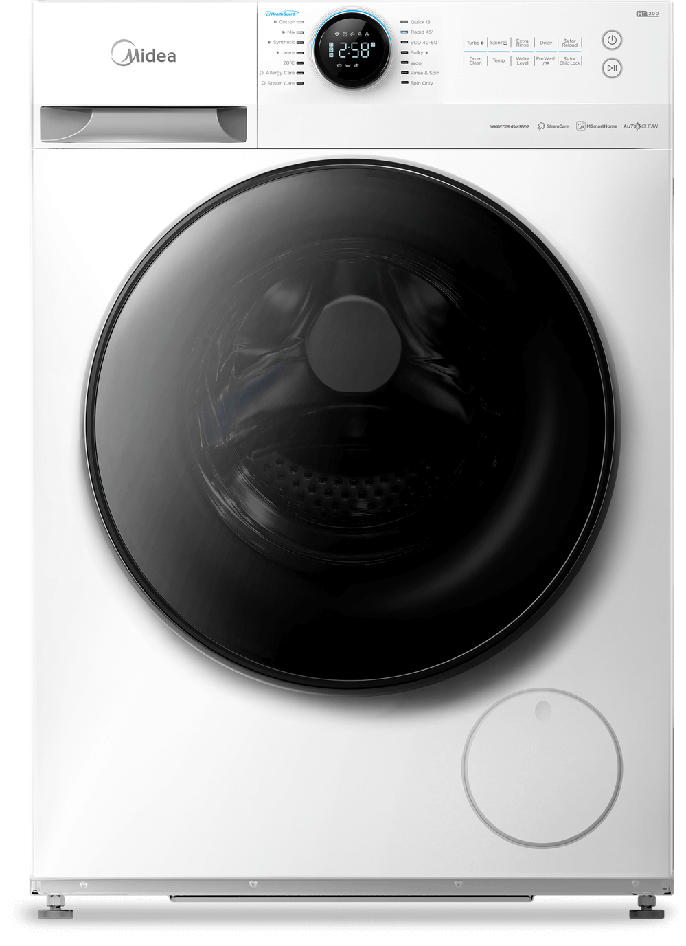 Midea Washing Machine 9kg A Class (MF100W90BA/W-HR)