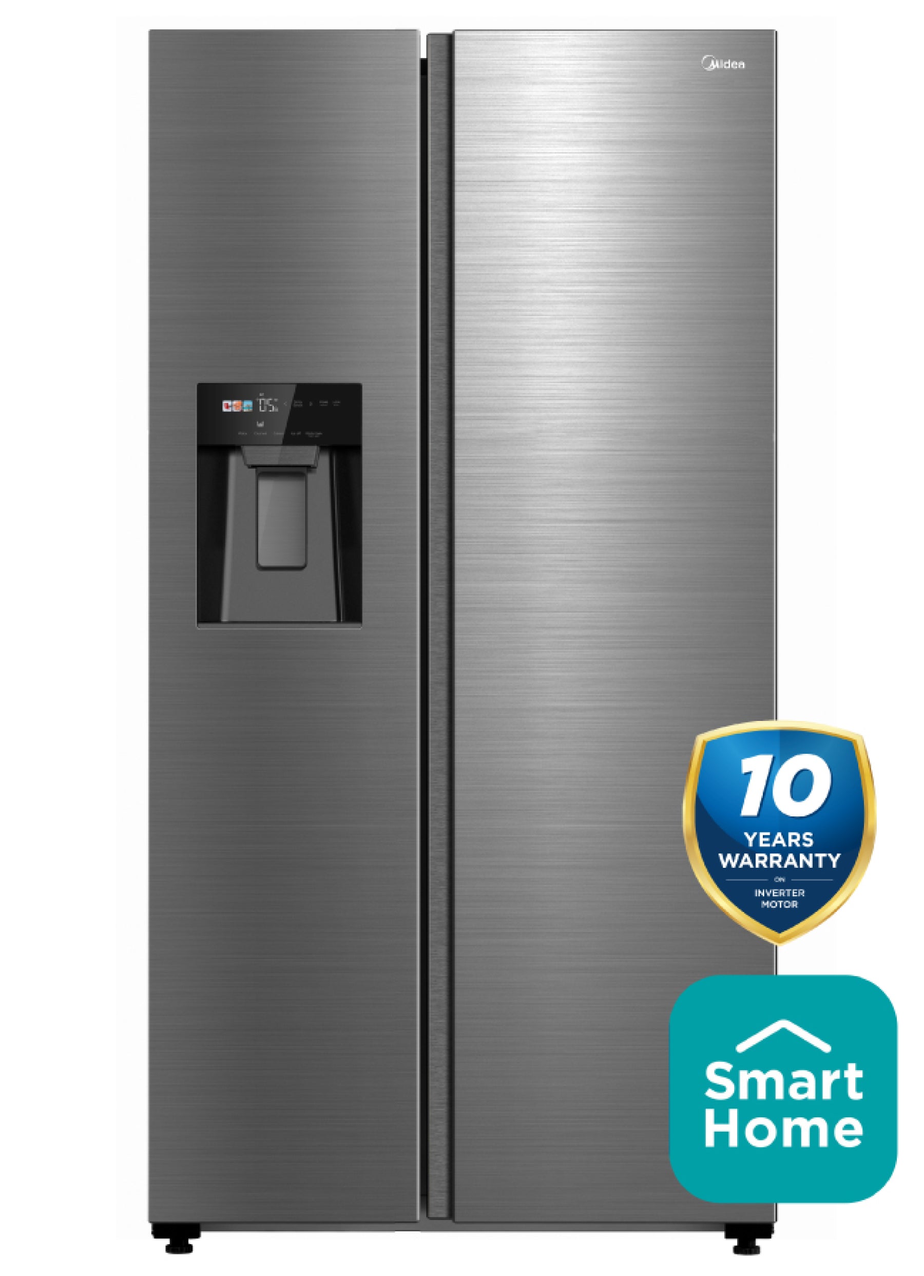 Midea American Style Fridge Freezer with Water and Ice Dispenser (MDRS761MYC46)