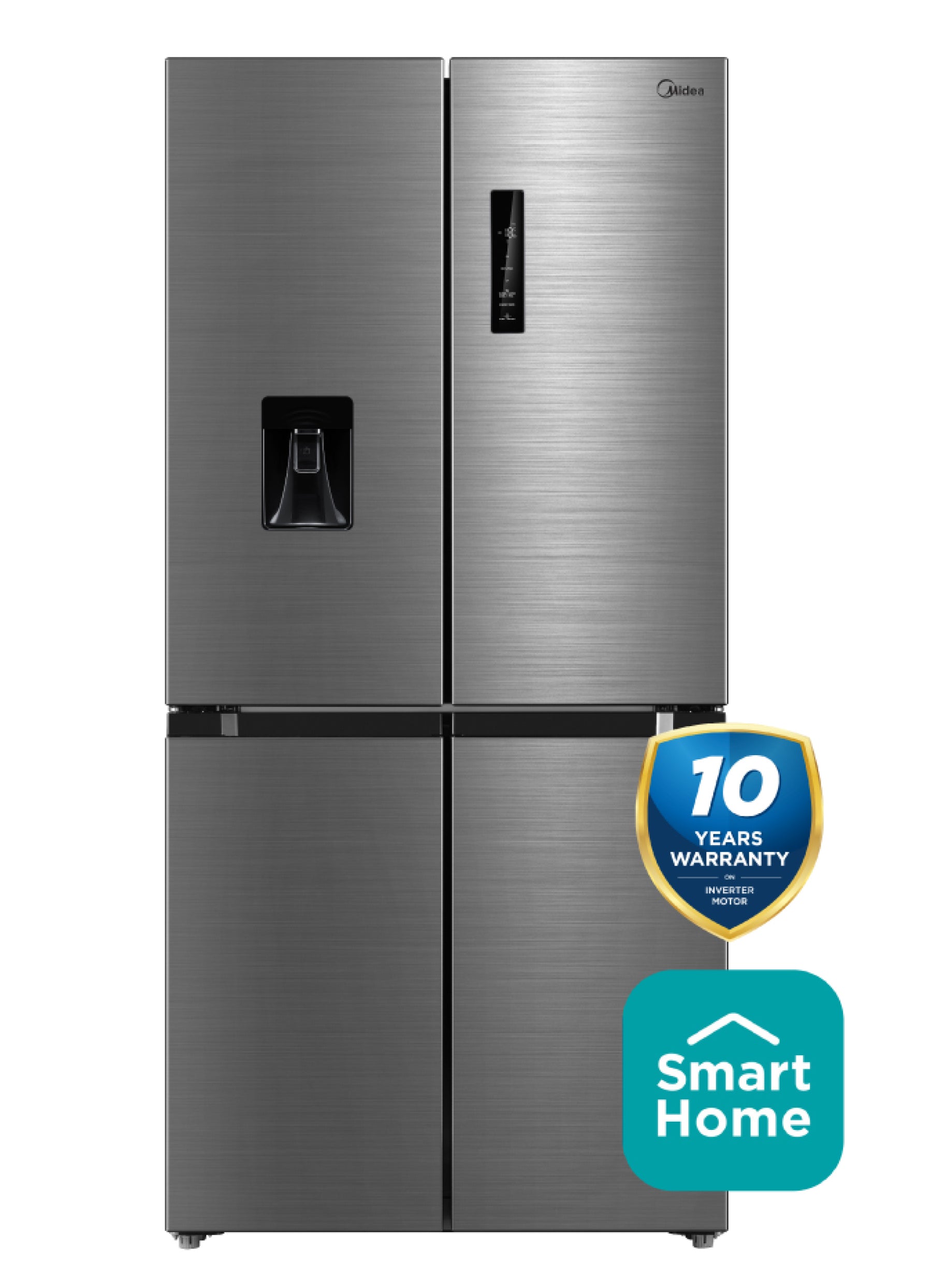 Midea Cross Door Fridge Freezer with Water Dispenser (MDRM632FGD46W)