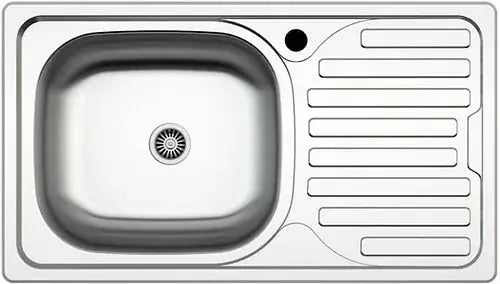 Asil Inset Serisi AS07 – 1‑Bowl Stainless Steel Kitchen Sink