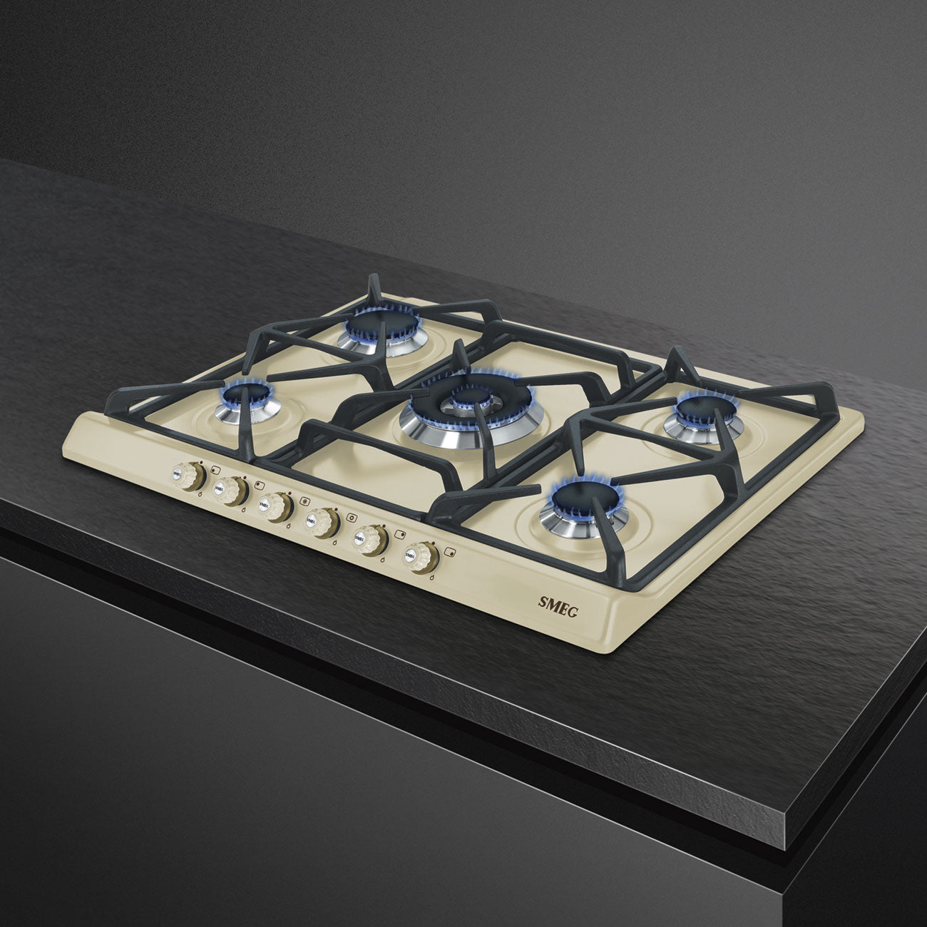Smeg Gas Hob 70/75 cm Cortina Aesthetic