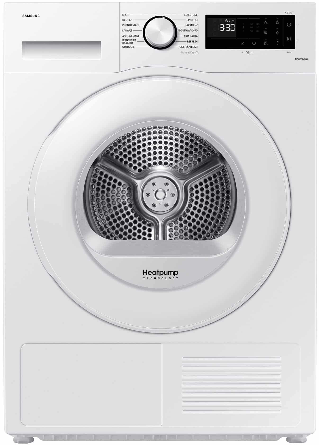 Samsung DV90CGC0A0TEET Crystal EcoDry Tumble Dryer, 9Kg A++