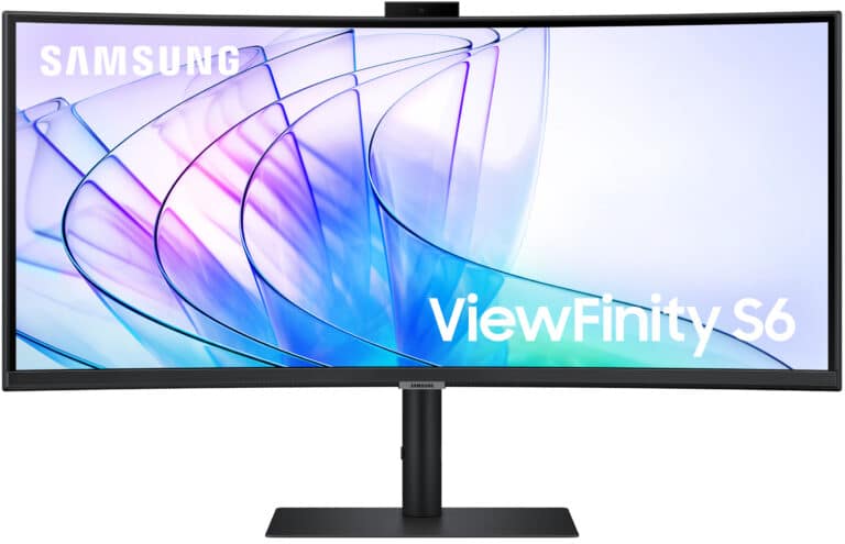 Samsung LS34C652VAUXEN 34″ ViewFinity S65VC Ultra WQHD Curved High Resolution Monitor with Webcam