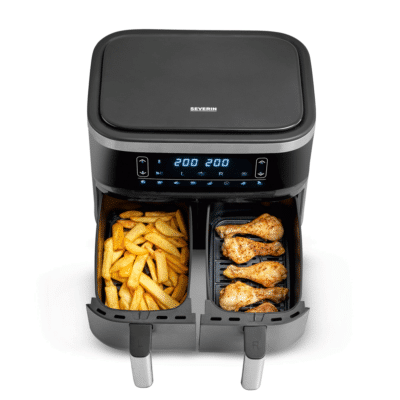 Severin FR 2453 Double Hot Air Fryer, 7.6L SKU: SEV2453-000