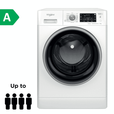 OFFER: Whirlpool FFD 9489 BSV UK Washing Machine 9KG 1400RPM, FreshCare+, A Class Energy Rating (Offer valid until: 25/01/2026) : ZE WHFFD9489BSVUK
