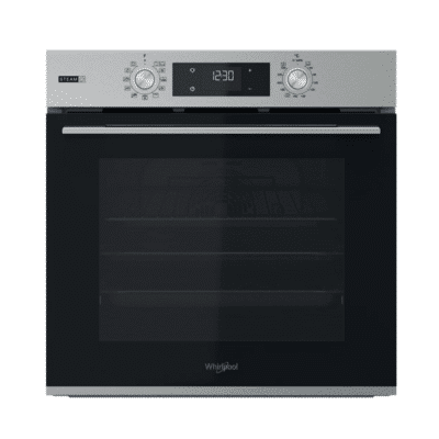 Whirlpool OMSK58HU1SX Built In Electric Oven, 71L, Telescopic Rail, Electronic Control, Steam+, Inox SKU: WHOMSK58HU1SX