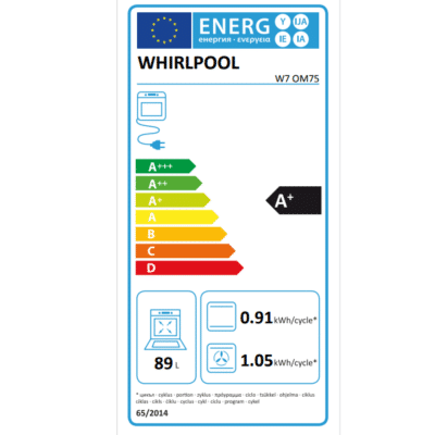 Whirlpool W Collection W7 Electric Oven, 89L, 75CM SKU: ZE WHW7OM75