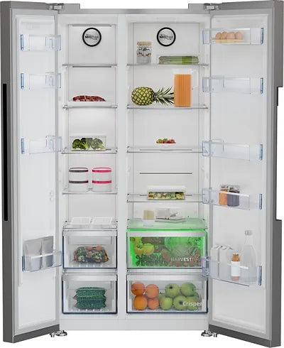 Beko Freestanding American Fridge Freezer in Stainless Steel SKU: GN163140XBN