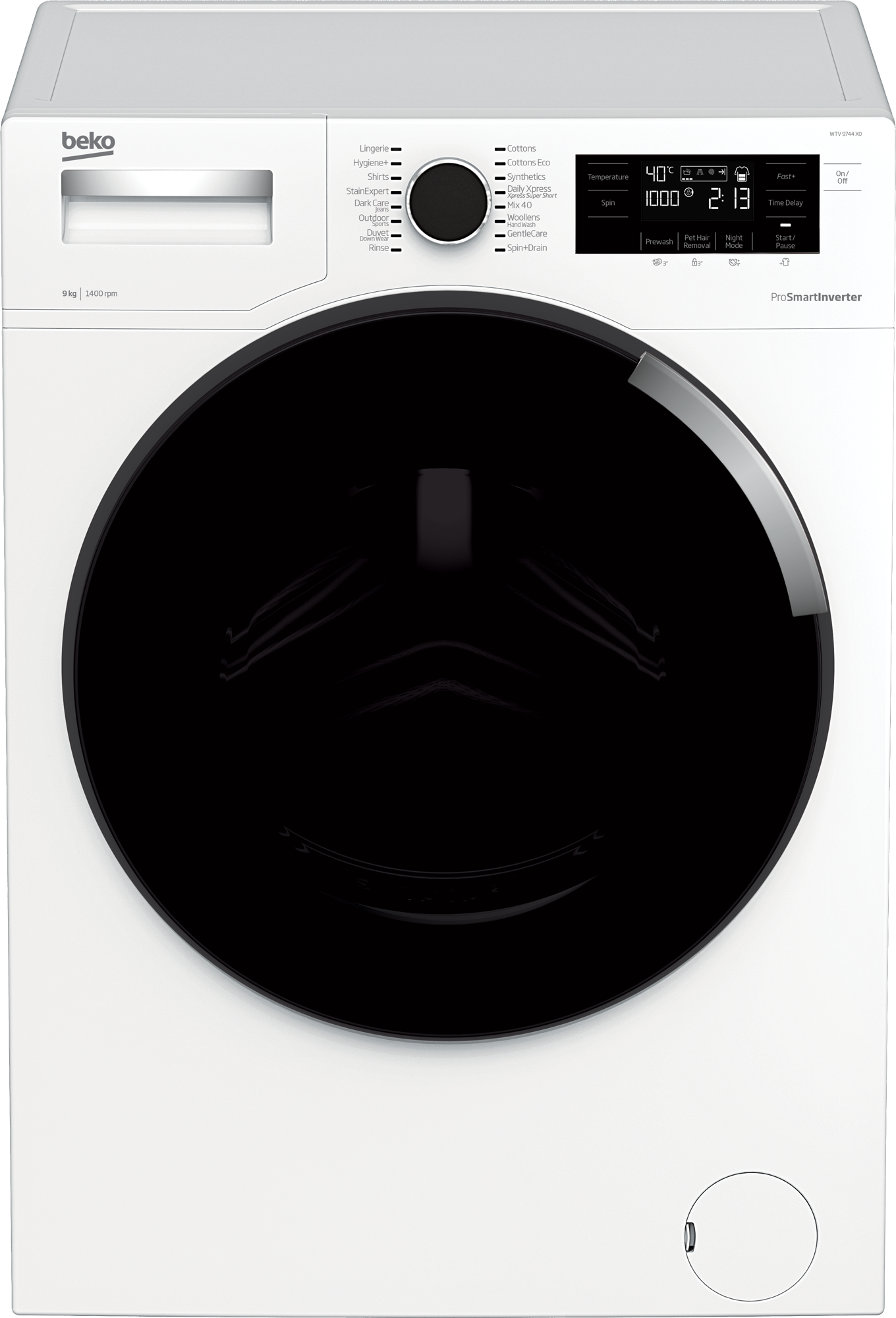Beko WTV9744XDW 9kg Washing Machine – A+++ Energy Rated
