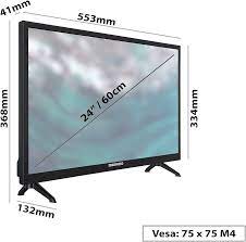 Daewoo 24″ Android Smart LED TV – 12V Power, HD, Chromecast
