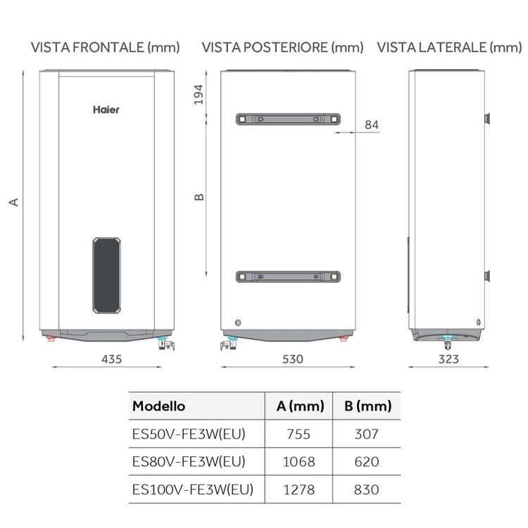 Haier 100ltrs FE3W/FE3 - Electric Water Heater