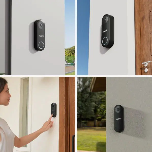 Reolink Doorbell WiFi- 5MP Video Doorbell with Chime, 2.4/5 GHz Wi-Fi, Person Detection, Two-Way Audio, Works with Reolink NVRs