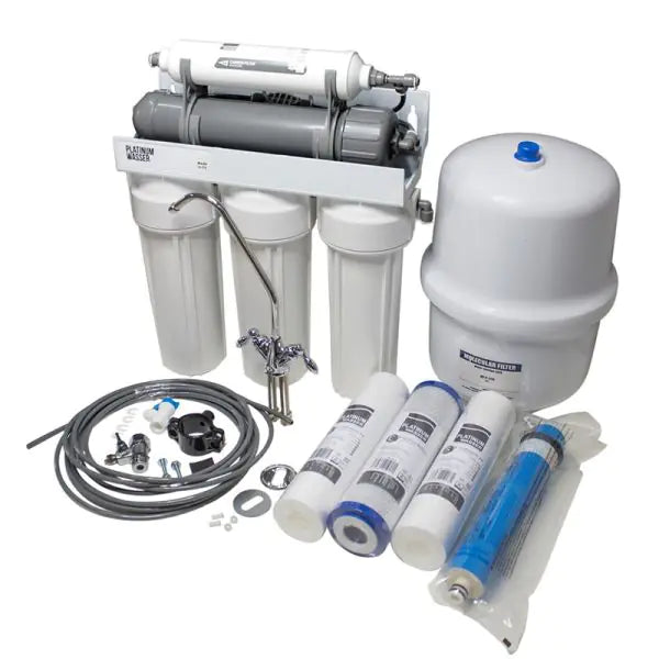Platinum Wasser 5 Stage Home Reverse Osmosis System + Pump + Tap - ULTRA5B