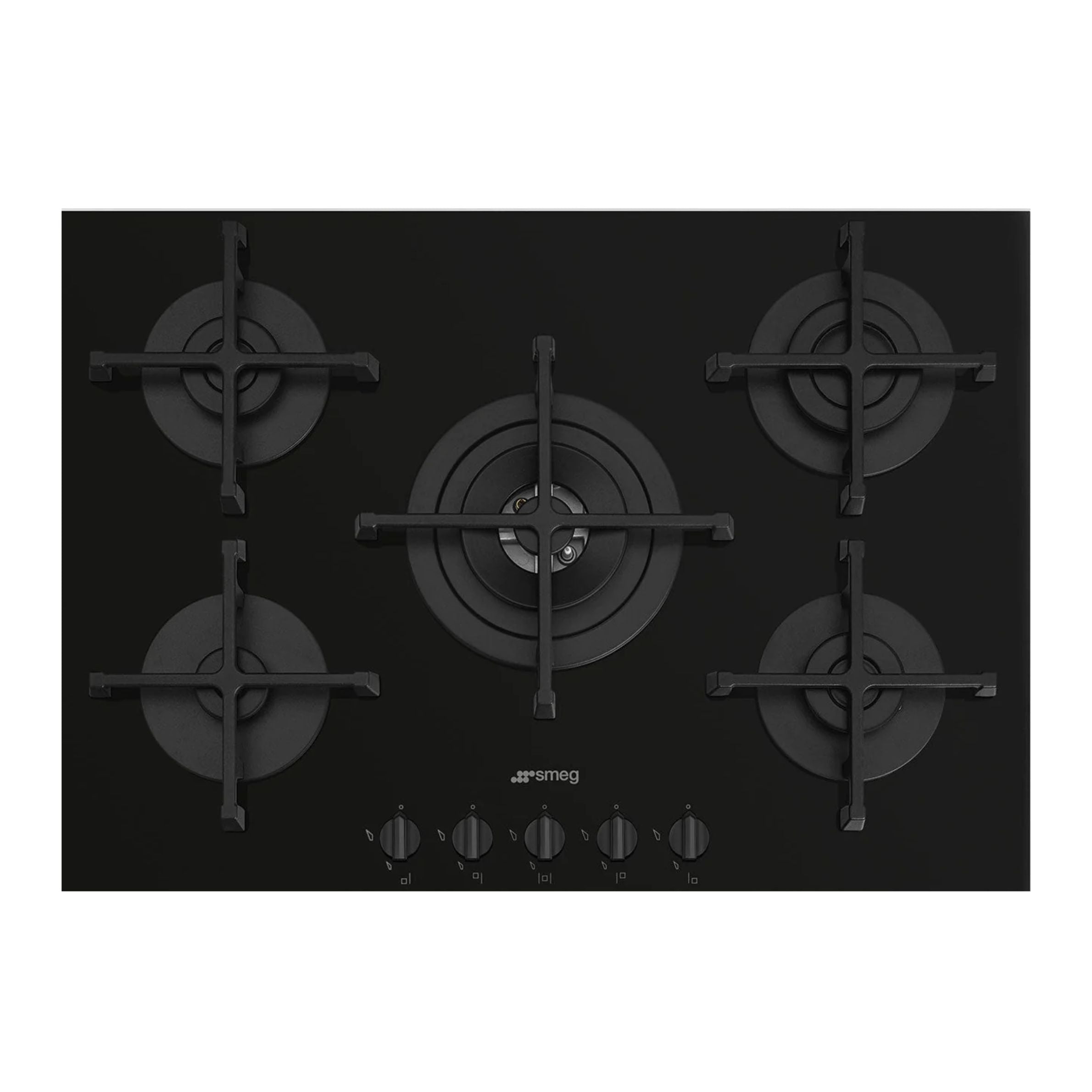 Smeg Gas Hob 70/75 cm Aesthetic Selezione – Black
